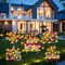 Happy Birthday Yard Signs with Stakes - LED Outdoor Lawn Signs Neon Waterproof Sign with Lights - Gift Box Lighted Yard Signs for Garden Outdoor Party Supplies